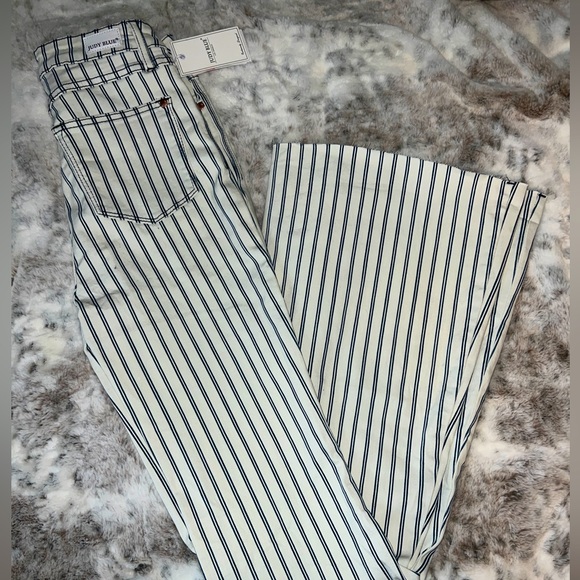 Buckle Judy Blue Super Flare Pinstripe Pants - Picture 1 of 2